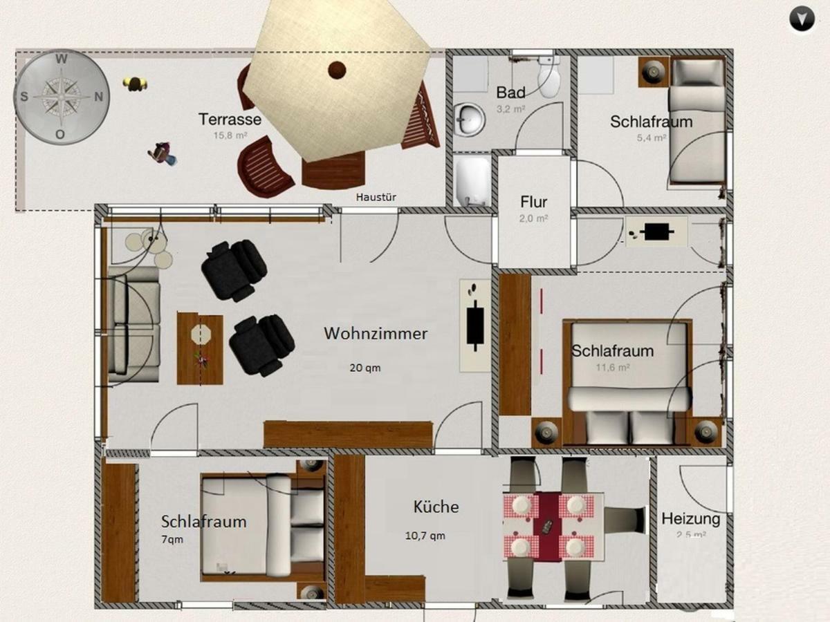 Ferienhaus Bianca 梅舍德 外观 照片